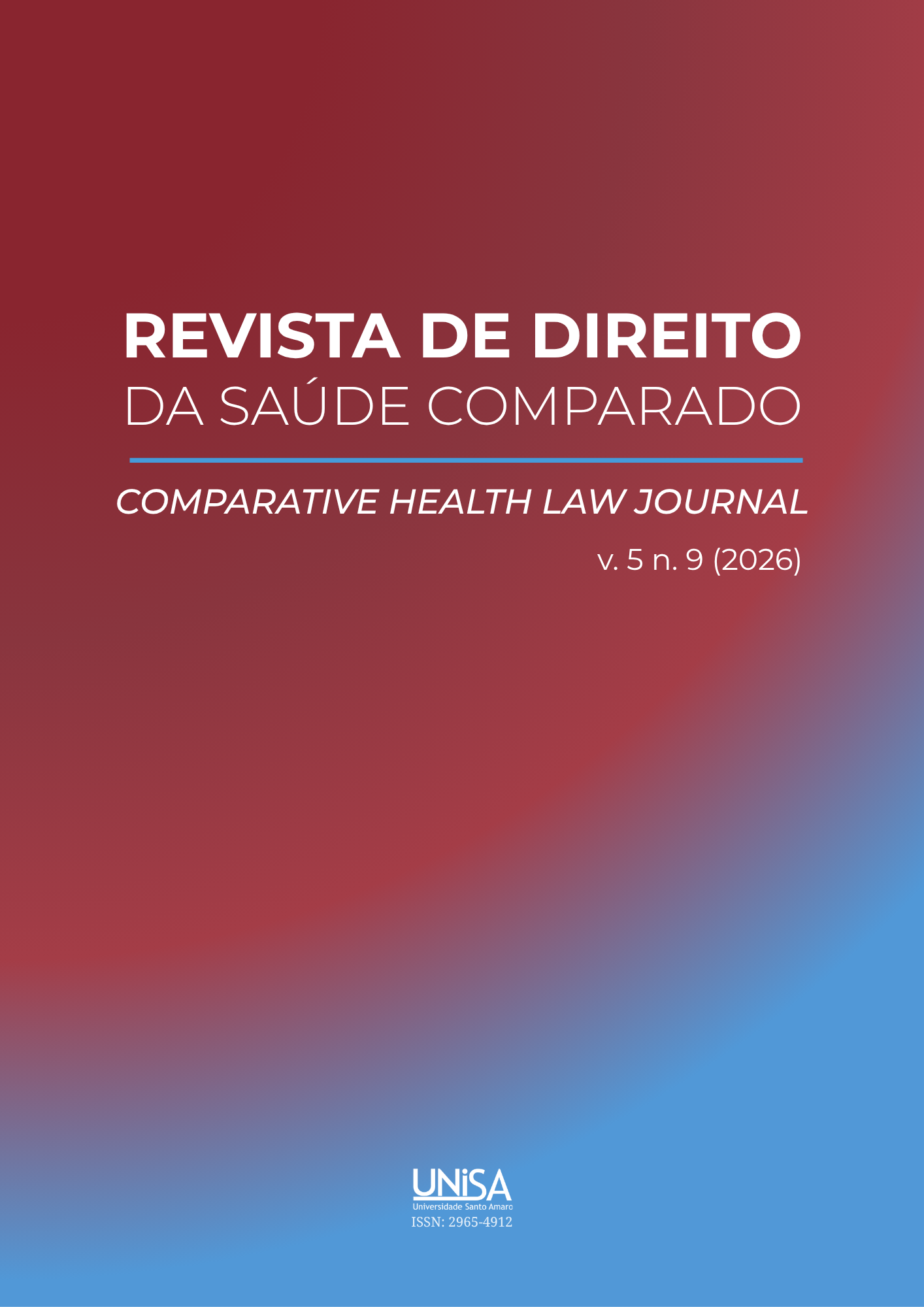 					Visualizar v. 5 n. 9 (2026):  Revista de Direito da Saúde Comparado
				